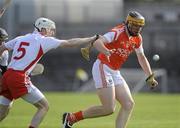 15 May 2010; Ryan Gaffney, Armagh, in action against Sean Begley, Tyrone. Ulster GAA Hurling Senior Championship Second Round, Armagh v Tyrone, Casement Park, Belfast. Picture credit: Oliver McVeigh / SPORTSFILE