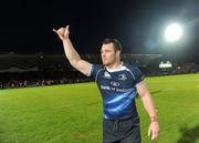 15 May 2010; Cian Healy, Leinster, celebrates after the game. Celtic League Semi-Final, Leinster v Munster, RDS, Dublin. Picture credit: Stephen McCarthy / SPORTSFILE