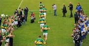 16 May 2010; The Kerry team make their way onto the pitch. Munster GAA Football Senior Championship Quarter-Final, Kerry v Tipperary, Semple Stadium, Thurles, Co. Tipperary. Picture credit: Stephen McCarthy / SPORTSFILE