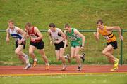 16 May 2010; A general view of the start of the Men's 1500m including eventual winner Mark Hanrahan, 524, far right. Woodie’s DIY AAI Games and Relay Championship, Castleisland, Co. Kerry. Picture credit: Diarmuid Greene / SPORTSFILE