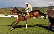 28 April 2016; Douvan, with Ruby Walsh up, clear the last on their way to winning the Ryanair Novice Steeplechase. Punchestown, Co. Kildare. Picture credit: Cody Glenn / SPORTSFILE