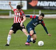 29 April 2016; Conor McDermott, Derry City, in action against Liam Martin, Sligo Rovers. SSE Airtricity League Premier Division, Derry City v Sligo Rovers. Brandywell Stadium, Derry.  Picture credit: Oliver McVeigh / SPORTSFILE