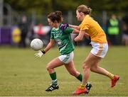 30 April 2016; Dymphna O'Brien, Limerick, in action against Jenny McCavanan, Antrim. Lidl Ladies Football National League Division 4 Final, Antrim v Limerick, Clane, Co. Kildare. Picture credit: Matt Browne / SPORTSFILE