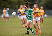 30 April 2016; Dymphna O'Brien, Limerick, in action against Jenny McCavanan, Antrim. Lidl Ladies Football National League Division 4 Final, Antrim v Limerick, Clane, Co. Kildare. Picture credit: Matt Browne / SPORTSFILE