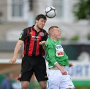 1 June 2010; Ken Oman, Bohemians, in action against Chris Shields, Bray Wanderers. Airtricity League Premier Division, Bray Wanderers v Bohemians, Carlisle Grounds, Bray, Co. Wicklow. Picture credit: David Maher / SPORTSFILE