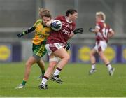 7 May 2016; Triona Durkan, Westmeath, in action against Niamh Hegarty, Donegal. Lidl Ladies Football National League, Division 2, Final, Donegal v Westmeath. Parnell Park, Dublin. Picture credit: Piaras Ó Mídheach / SPORTSFILE