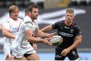 7 May 2016; Jared Payne, Ulster, gets the ball away. Guinness PRO12, Round 22, Ospreys v Ulster. Liberty Stadium, Swansea, Wales. Picture credit: Ben Evans / SPORTSFILE