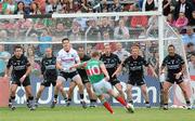 5 June 2010; Andy Moran, Mayo, tries to score a goal from a free in the closing minutes of the game. Connacht GAA Football Senior Championship Quarter-Final, Sligo v Mayo, Markievicz Park, Sligo. Picture credit: Ray Ryan / SPORTSFILE