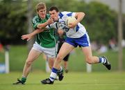 6 June 2010; Robert Aherne, Waterford, in action against Johnny McCarthy, Limerick. Munster GAA Football Senior Championship Semi-Final, Waterford v Limerick, Fraher Field, Dungarvan, Co. Waterford. Picture credit: Brian Lawless / SPORTSFILE