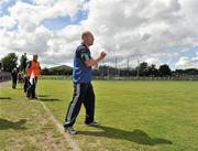 6 June 2010; Limerick manager Mickey Ned O'Sullivan celebrates a late score. Munster GAA Football Senior Championship Semi-Final, Waterford v Limerick, Fraher Field, Dungarvan, Co. Waterford. Picture credit: Brian Lawless / SPORTSFILE