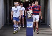 8 May 2016; Both teams  Cork Constitution and Clontarf walk for the start of the game . Ulster Bank League, Division 1A, Final, Clontarf v Cork Constitution. Aviva Stadium, Lansdowne Road, Dublin. Picture credit: David Maher / SPORTSFILE