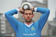 8 June 2010; Former Irish International and current Stoke star Rory Delap at the launch of the Pfizer Back in Play website – www.back-in-play.com. &quot;Back-in-Play&quot; is a Europe wide campaign by Pfizer to raise awareness of Ankylosing Spondylitis (AS), a condition which can affect the lower back, most common in young men. Grand Canal Square, Dublin. Picture credit: David Maher / SPORTSFILE