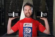 10 May 2016; Making a tick on his bucket list, 2FM’s Breakfast Republic host Keith Walsh will be taking part in the 2016 SSE Airtricity Dublin Marathon and Race Series which was launched today at Kilmainham Gaol. Photo by Sportsfile