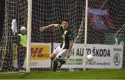 10 May 2016; Garry Buckley, Cork City, scores his side's first goal. SSE Airtricity League, Premier Division, Bohemians v Cork City. Dalymount Park, Dublin. Picture credit: David Maher / SPORTSFILE