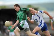 6 June 2010; Seanie Buckley, Limerick, in action against Eamon Walsh, Waterford. Munster GAA Football Senior Championship Semi-Final, Waterford v Limerick, Fraher Field, Dungarvan, Co. Waterford. Picture credit: Brian Lawless / SPORTSFILE