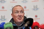 9 June 2010; Dublin manager Pat Gilroy during a press conference ahead of their Leinster GAA Football Senior Championship Quarter-Final game against Wexford on Sunday. The Regency Hotel, Swords Road, Dublin. Picture credit: Brian Lawless / SPORTSFILE