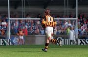 31 May 1998; DJ Carey of Kilkenny leaves the field after being substituted during the Leinster GAA Hurling Senior Championship Quarter-Final match between Dublin and Kilkenny at Parnell Park in Dublin. Photo by Brendan Moran/Sportsfile