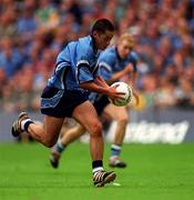17 June 2001; Jason Sherlock of Dublin during the Bank of Ireland Leinster Senior Football Championship Semi-Final match between Dublin and Offaly at Croke Park in Dublin. Photo by Ray Lohan/Sportsfile