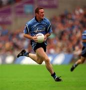 17 June 2001; Coman Goggins of Dublin during the Bank of Ireland Leinster Senior Football Championship Semi-Final match between Dublin and Offaly at Croke Park in Dublin. Photo by Ray Lohan/Sportsfile