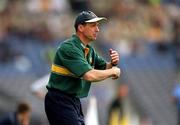 17 June 2001; Offaly manager Padraig Nolan during the Bank of Ireland Leinster Senior Football Championship Semi-Final match between Dublin and Offaly at Croke Park in Dublin. Photo by Ray McManus/Sportsfile