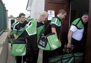 12 June 2010; The London squad arrive before the game. Nicky Rackard Cup Round 2A, Armagh v London, Crossmaglen, Co. Armagh. Picture credit: Oliver McVeigh / SPORTSFILE