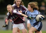 12 June 2010; Katie Murray, Dublin, in action against Katie Carter, Galway. All-Ireland U14 A Ladies Football Championship Final, Dublin v Galway, St. Brigids GAA Club, Kiltoom, Co. Roscommon. Photo by Sportsfile