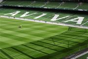 12 June 2010; The grass is cut at the Aviva Stadium. Aviva Stadium, Lansdowne Road, Dublin. Picture credit: Ray McManus / SPORTSFILE