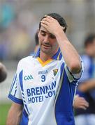 26 June 2010; A dejected J.P. Dalton, Wicklow, after the game. GAA Football All-Ireland Senior Championship Qualifier Round 1, Cavan v Wicklow, Kingspan Breffni Park, Cavan. Picture credit: Oliver McVeigh / SPORTSFILE