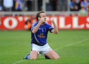 26 June 2010; Michael Brennan, Cavan, celebrates at the final whistle. GAA Football All-Ireland Senior Championship Qualifier Round 1, Cavan v Wicklow, Kingspan Breffni Park, Cavan. Picture credit: Oliver McVeigh / SPORTSFILE