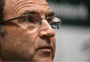 23 May 2016; Manager of Republic of Ireland Martin O'Neill during a press conference in the National Sports Campus, Abbotstown, Dublin. Photo by David Maher/Sportsfile