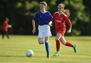 3 June 2016; Danielle Hynd of Donegal in action against Sorcha Reddy of Sligo during their Gaynor Cup Group A match at the University of Limerick, Limerick. Photo by Diarmuid Greene/Sportsfile