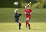 3 June 2016; Aoife Gallanagh of Inishowen in action against Beth Evesson of Carlow during their Gaynor Cup Group C match at the University of Limerick, Limerick. Photo by Diarmuid Greene/Sportsfile