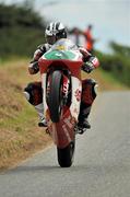 2 July 2010; Michael Dunlop, in action on board his RS 250 Honda, during practice for the Skerries 100 Road Races. Skerries, Co. Dublin. Picture credit: Barry Cregg / SPORTSFILE