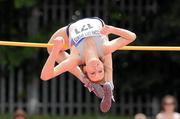 3 July 2010; Ireland's Deirdre Ryan attempts to clear 1.90m during the Women's High Jump at the Cork City Sports. CIT Athletics Stadium, Bishopstown, Cork. Picture credit: Brendan Moran / SPORTSFILE