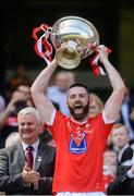 4 June 2016; Louth captain Shane Callan lifts the Lory Meagher Cup after the Lory Meagher Cup Final between Louth and Sligo in Croke Park, Dublin. Photo by Piaras Ó Mídheach/Sportsfile