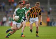 4 June 2016; Ronan Campfield of London in action against Paddy McConigle of Kilkenny in the British Junior Football Championship between Kilkenny and London in Nowlan Park, Kilkenny. Photo by Ray McManus/Sportsfile