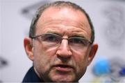 6 June 2016; Republic of Ireland manager Martin O'Neill during a press conference at the National Sports Campus in Abbotstown, Dublin. Photo by Stephen McCarthy/Sportsfile