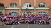 6 June 2016; Pictured ahead of the 2016 Vhi Women’s Mini Marathon is the Vhi Team. The event saw 35,000 participants take to the streets of Dublin to run, walk and jog the 10km route, raising much needed funds for hundreds of charities around the country. Vhi offices, Abbey Street, Dublin Photo by Cody Glenn/Sportsfile