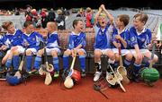 6 July 2010; Celbridge GAA club players, from left to right, Colman O'Donovan, Ross Maycock, Niall O'Regan, Michael Slevin, Liam Barry, Harry Lyons and Fiachra Mooney during the ‘Play & Stay with the GAA’ Activity Days. Croke Park, Dublin. Picture credit: David Maher / SPORTSFILE