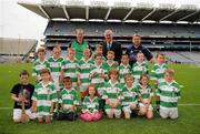 6 July 2010; Uachtarán CLG Criostóir Ó Cuana with the Round Tower, Clondalkin, Dublin, juvenile team, during the ‘Play & Stay with the GAA’ Activity Days. Croke Park, Dublin. Picture credit: Barry Cregg / SPORTSFILE