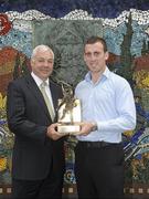 7 July 2010; Offaly hurler Shane Dooley winner of the Vodafone GAA Player of the Month Award for June with Fergus Devereux, Head of Sales, Vodafone. Westbury Hotel, Dublin. Picture credit: Stephen McCarthy / SPORTSFILE