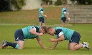 9 June 2016; Tadhg Furlong, left, and Finlay Bealham of Ireland during squad training in Westerford High School, Cape Town, South Africa. Photo by Brendan Moran/Sportsfile