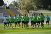 9 June 2016; Republic of Ireland players during squad training at UEFA EURO2016 in Versailles, Paris, France. Photo by David Maher/Sportsfile