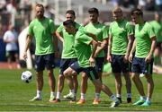 9 June 2016; Robbie Keane of Republic of Ireland with players left to right, David Meyler, Robbie Brady, Shane Long, James McClean and Seamus Coleman during squad training at UEFA EURO2016 in Versailles, Paris, France. Photo by David Maher/Sportsfile