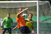 9 June 2016; Glenn Whelan and Jeff Hendrick of Republic of Ireland during squad training at UEFA EURO2016 in Versailles, Paris, France. Photo by David Maher/Sportsfile