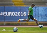 9 June 2016; Jonathan Walters of Republic of Ireland during squad training at UEFA EURO2016 in Versailles, Paris, France. Photo by David Maher/Sportsfile