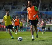 9 June 2016; David Meyler and Wes Hoolahan of Republic of Ireland during squad training at UEFA EURO2016 in Versailles, Paris, France. Photo by David Maher/Sportsfile