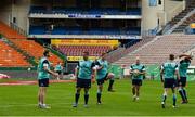 10 June 2016; Ireland players, from left, Jamie Heaslip, Mike Ross, Tadhg Furlong, Richardt Strauss, Craig Gilroy and Rory Best during the captain's run in DHL Newlands Stadium, Cape Town, South Africa. Photo by Brendan Moran/Sportsfile