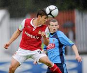 9 July 2010; Ryan Guy, St Patrick's Athletic, in action against Brian Shorthall, UCD. Airtricity League Premier Division, St Patrick's Athletic v UCD, Richmond Park, Dublin. Picture credit: David Maher / SPORTSFILE