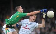 10 July 2010; Ciaran Egan, Leitrim, in action against Eoghan O'Flaherty, Kildare. GAA Football All-Ireland Senior Championship Qualifier, Round 2, Kildare v Leitrim, St Conleth's Park, Newbridge, Co. Kildare. Picture credit: Barry Cregg / SPORTSFILE